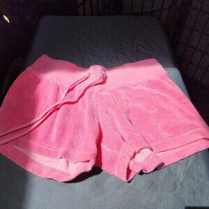 Size Medium Pink Velour Hardtail Shorts